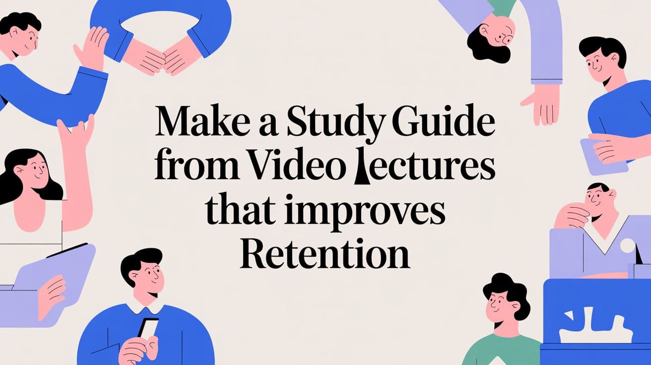 Cách tạo hướng dẫn học từ các bài giảng video