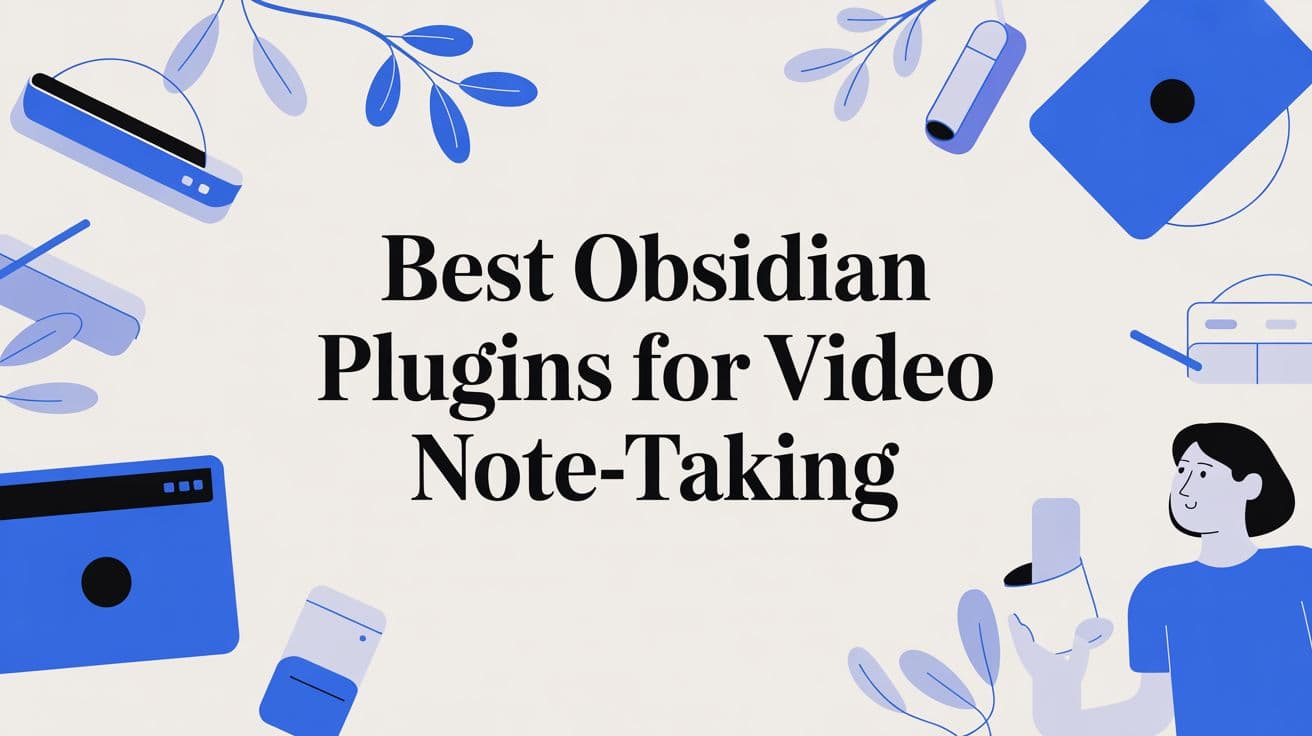 ビデオのノート作成に最適なObsidianプラグイン
