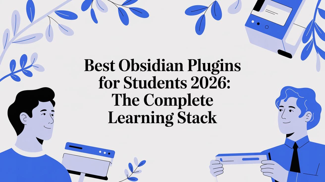 2026年学生必备的最佳Obsidian插件