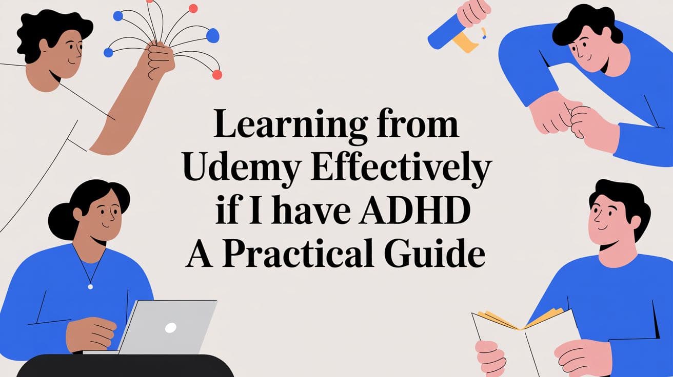 Come imparare efficacemente da Udemy con l'ADHD