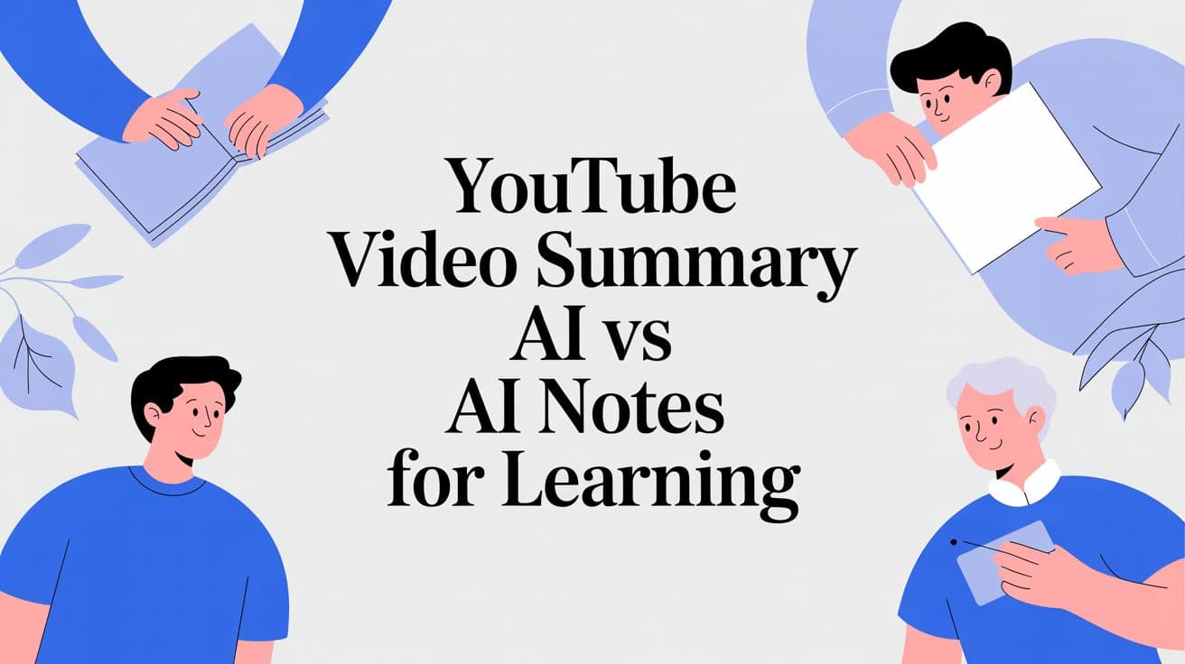 AI Video Notes vs. AI Video Summaries: Which Is Better for Learning?