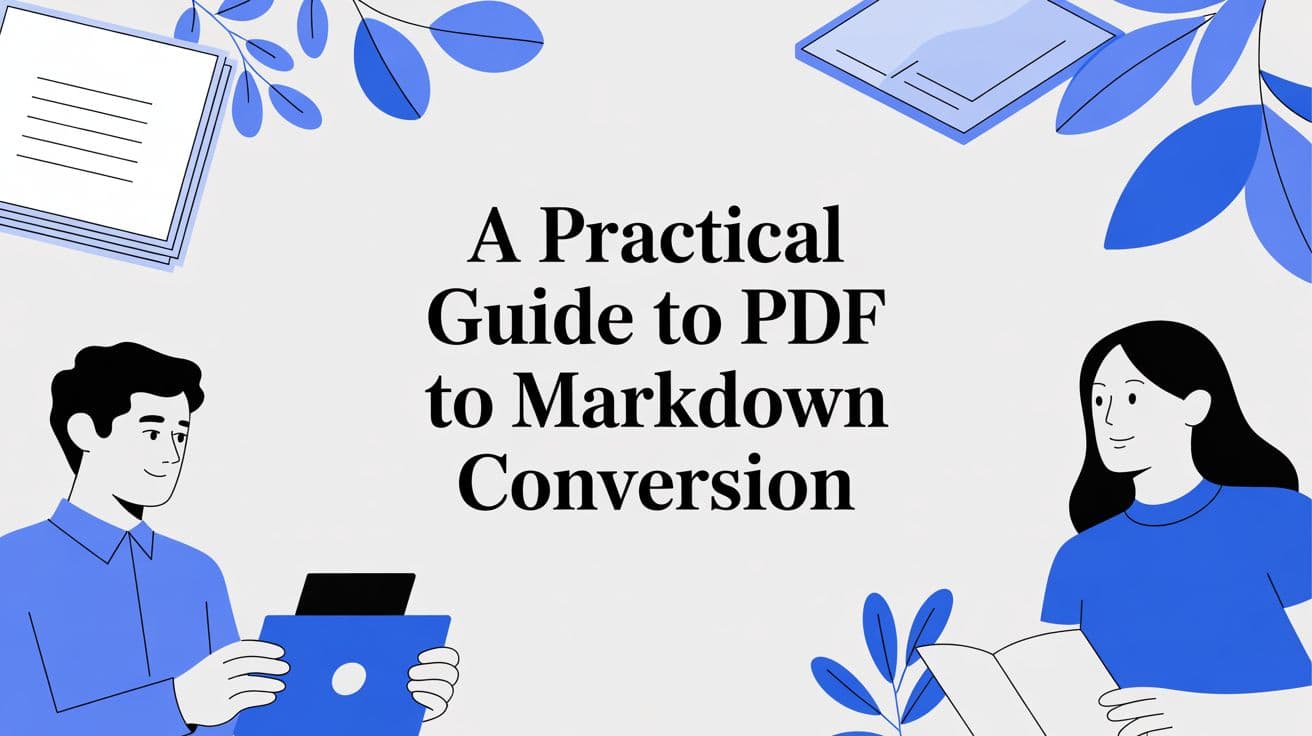 How to Turn a PDF into Usable Markdown Notes