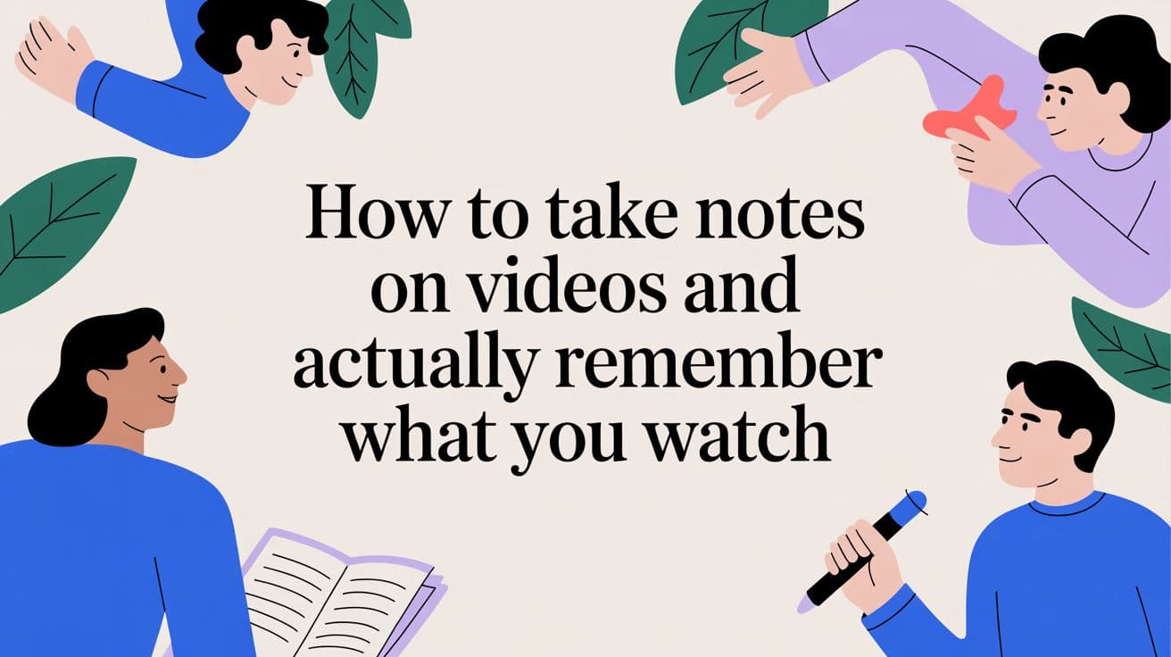 How to take notes on any video online and actually remember what you watch