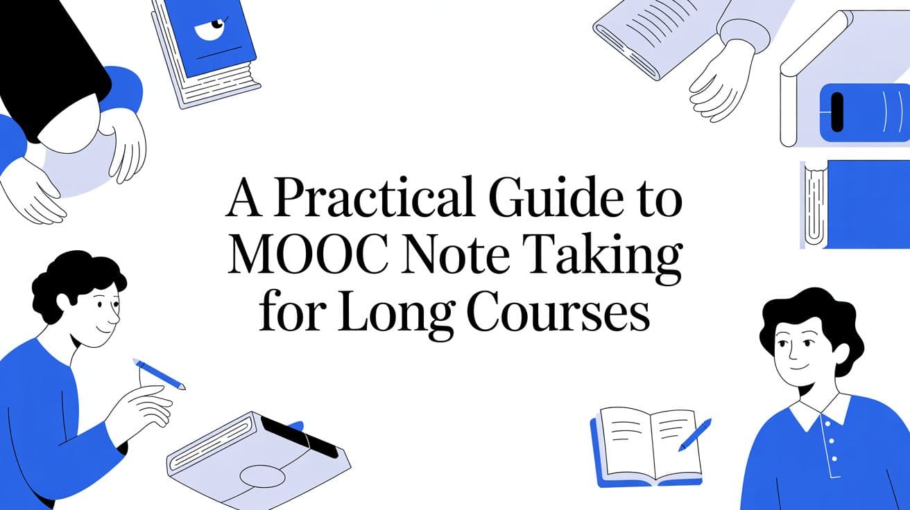 MOOC note taking strategies for long courses