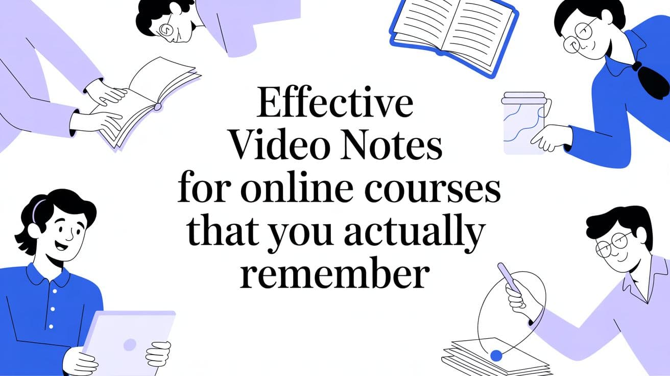 Video Notes for Online Courses: A Practical Guide to Remembering What You Watch