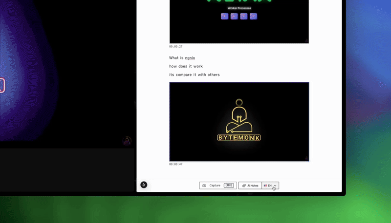 AI-powered real-time note generation